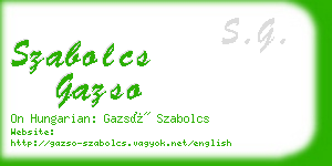 szabolcs gazso business card